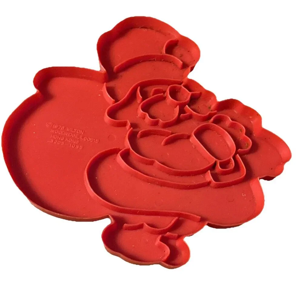 Vintage (1978) Plastic Wilton Cookie Cutter Set of 3 Christmas Holiday Hong Kong